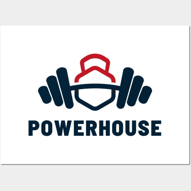 Powerhouse Fitness Apparel Wall Art by Topher's Emporium